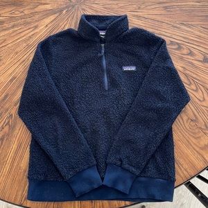 Patagonia Woolyester Fleece Pullover—Navy